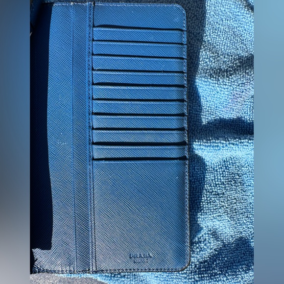 Blue Prada Bifold Wallet - Picture 6 of 16